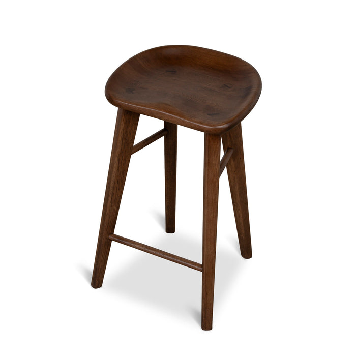 Elvo 67.5cm Bar Stool - Walnut Stain