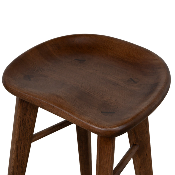 Elvo 67.5cm Bar Stool - Walnut Stain