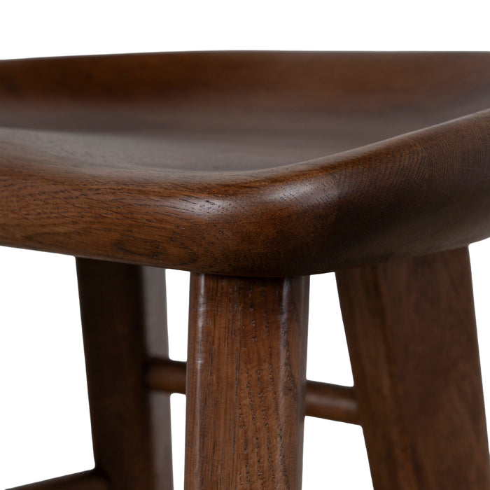 Elvo 67.5cm Bar Stool - Walnut Stain