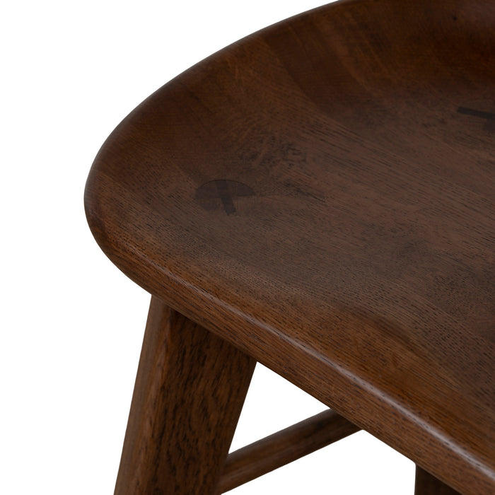 Elvo 67.5cm Bar Stool - Walnut Stain