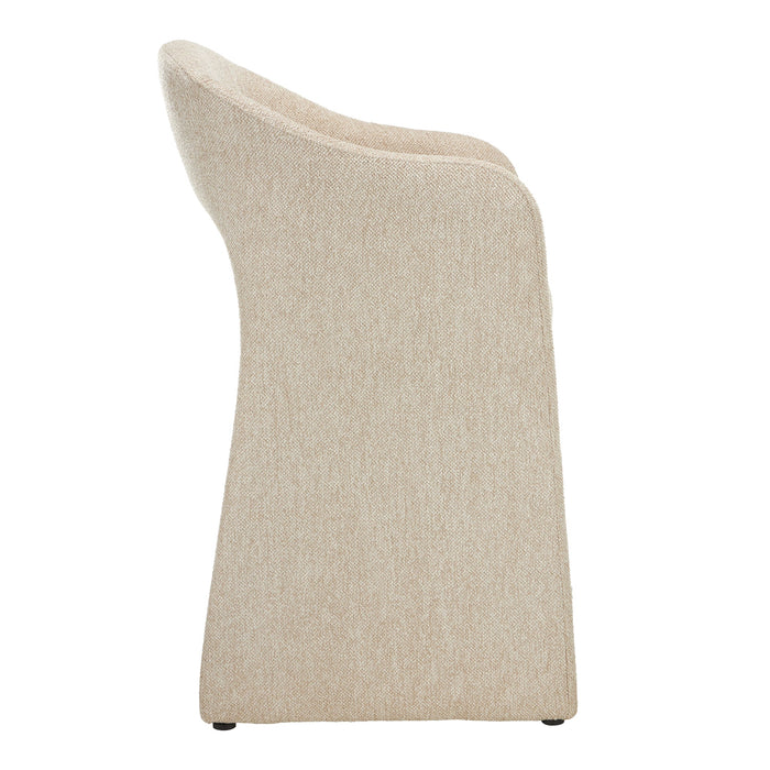 Valtero 65cm Fabric Bar Stool - Cobble Beige (Set of 2)