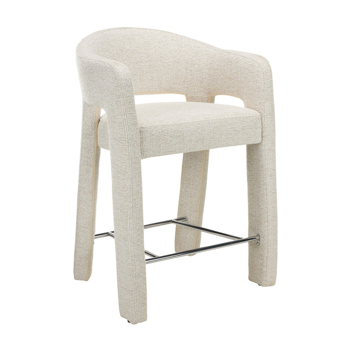 Lunet 66cm Fabric Bar Stool - Verona Ivory (Set of 2)
