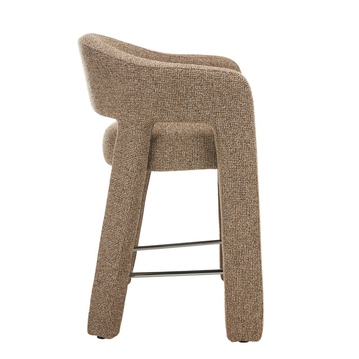 Lunet 66cm Fabric Bar Stool - Verona Light Tan (Set of 2)