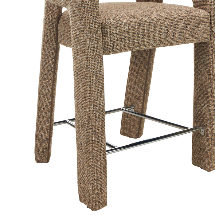 Lunet 66cm Fabric Bar Stool - Verona Light Tan (Set of 2)