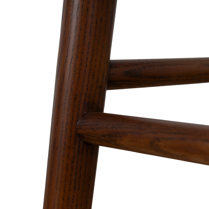 Marlow 65cm Walnut Bar Stool - Naxos Beige
