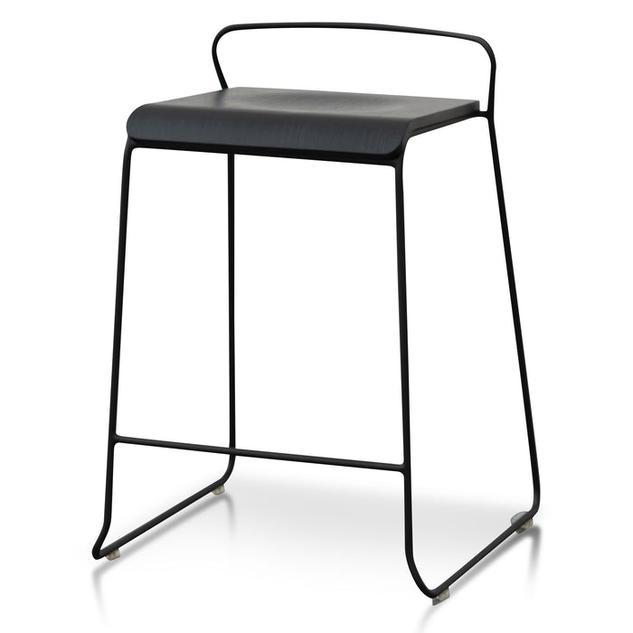 CBS2942-NH 65cm Wooden Seat Bar Stool - Black