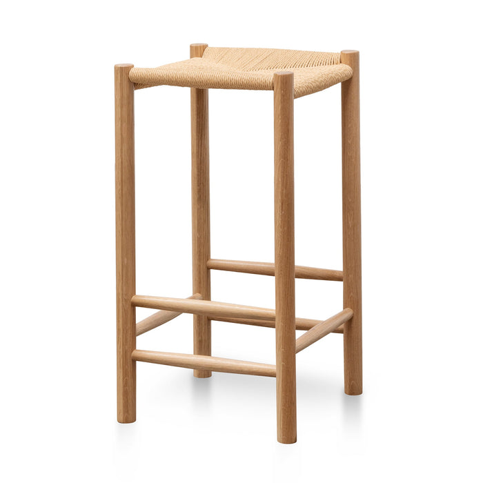 CBS2977-OW 65cm Oak Bar Stool - Natural