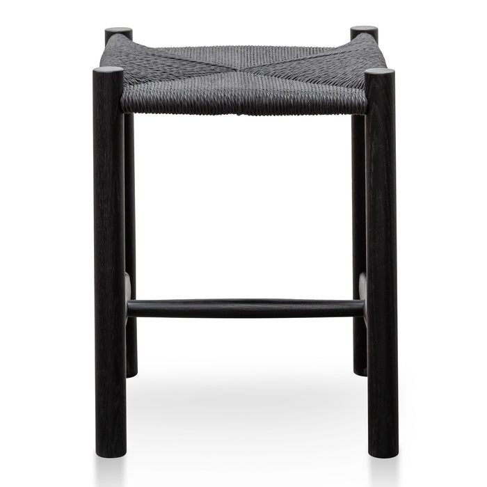 CBS2980-OW Oak Low Stool - Black