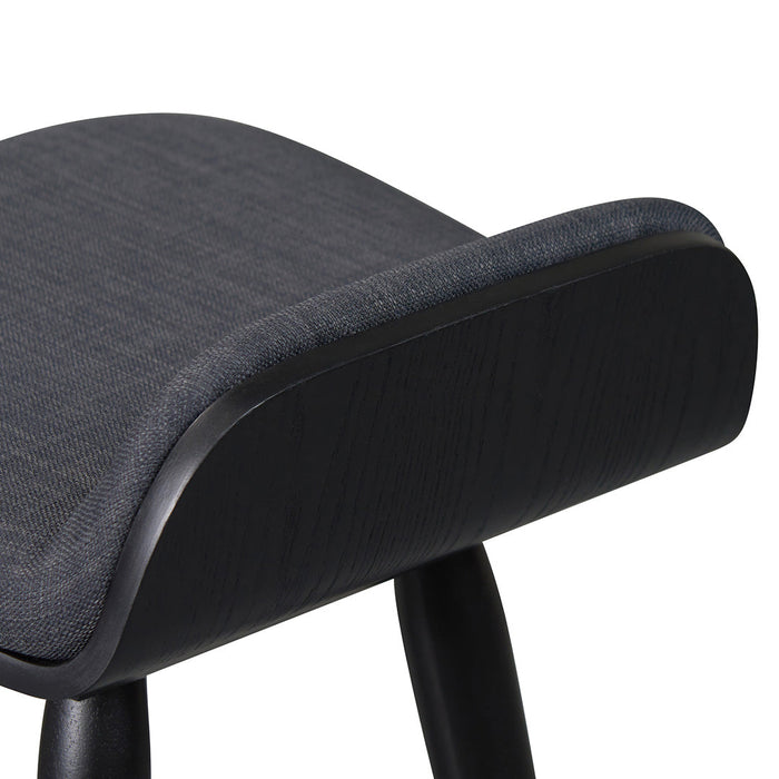 CBS6856-DR 65cm Wooden Bar Stool - Charcoal Black