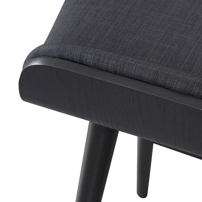 CBS6856-DR 65cm Wooden Bar Stool - Charcoal Black