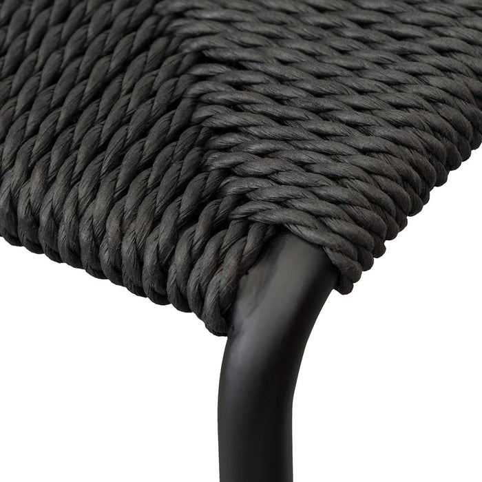 CBS6999-NH 65cm Rattan Barstool - Full Black (Set of 2)