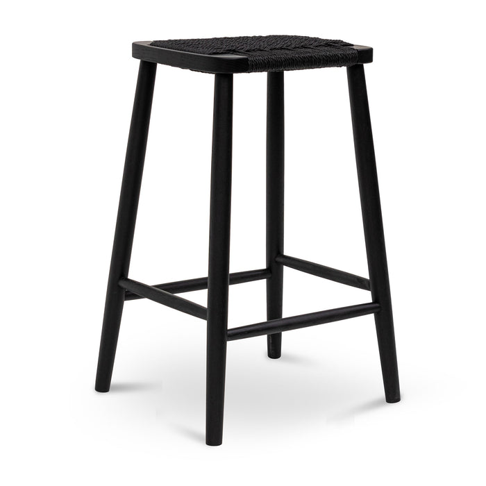 CBS8016-OW 65cm Bar Stool - Full Black