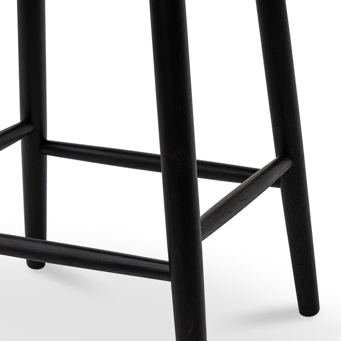 CBS8016-OW 65cm Bar Stool - Full Black