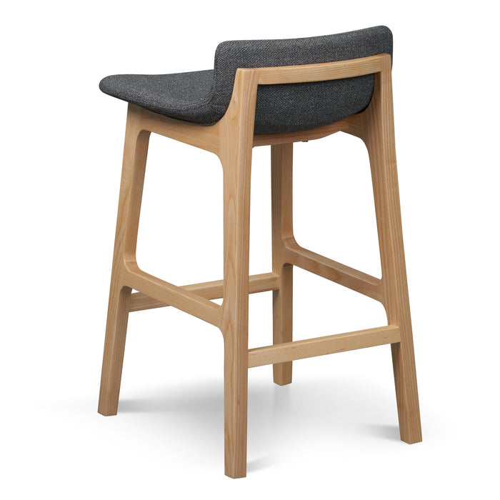 CBS8152-SD 65cm Grey Bar Stool - Natural Legs