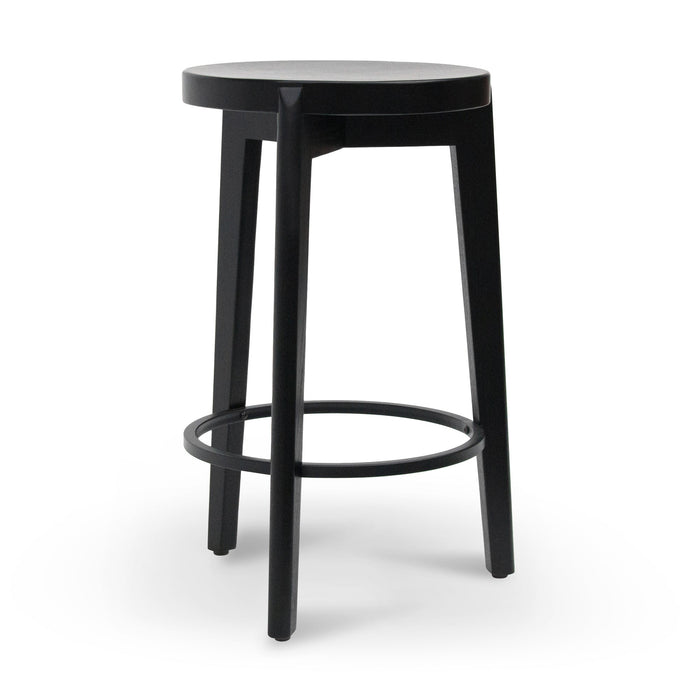 CBS8163-SU 65cm Solid wood Bar Stool - Full Black