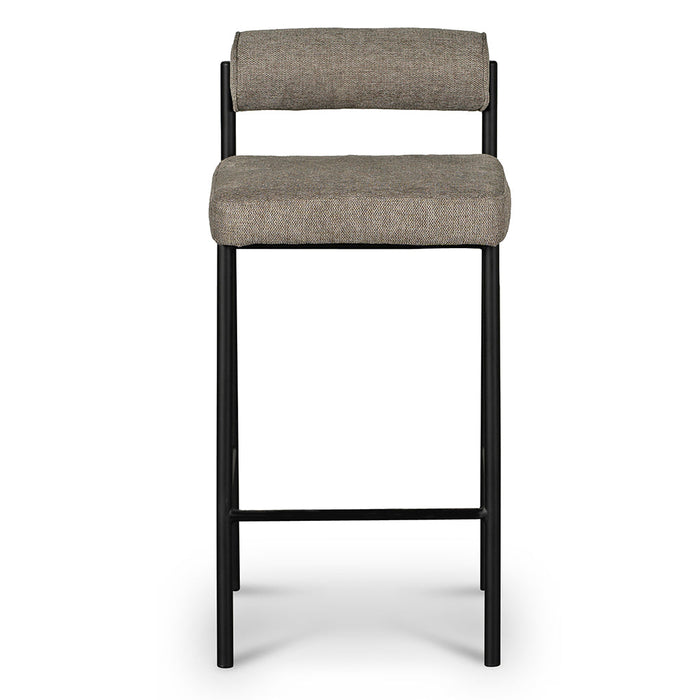 CBS8169-FH 65cm Fabric Bar Stool - Grey (Set of 2)