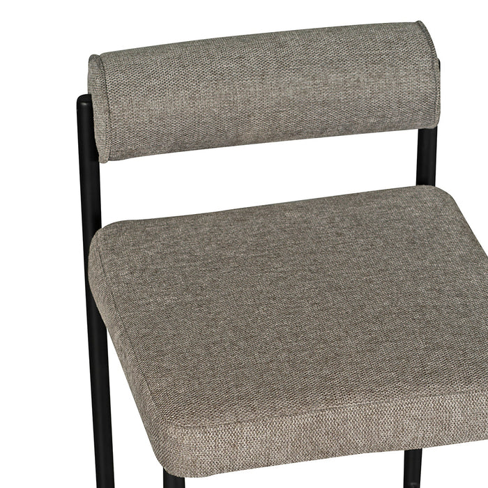 CBS8169-FH 65cm Fabric Bar Stool - Grey (Set of 2)