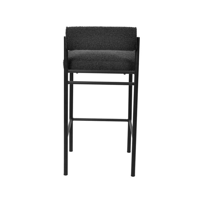 CBS8170-FH 65cm Bar Stool - Black Boucle (Set of 2)