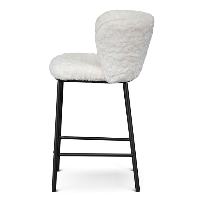 CBS8211-FH 65cm Fabric Bar Stool - Cloud Fur (Set of 2)