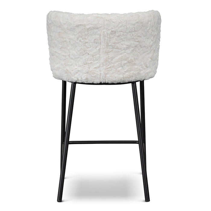 CBS8211-FH 65cm Fabric Bar Stool - Cloud Fur (Set of 2)