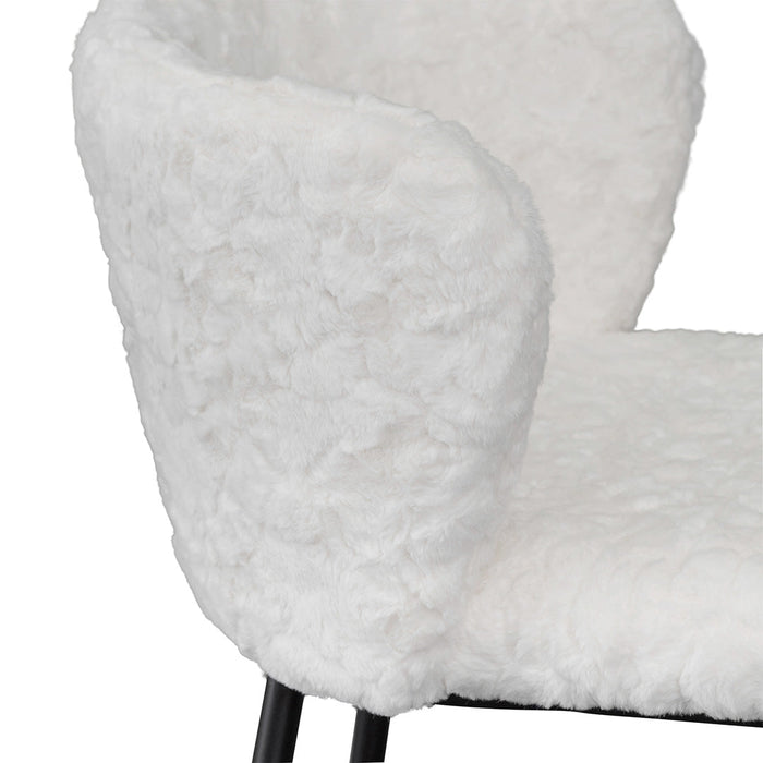 CBS8211-FH 65cm Fabric Bar Stool - Cloud Fur (Set of 2)