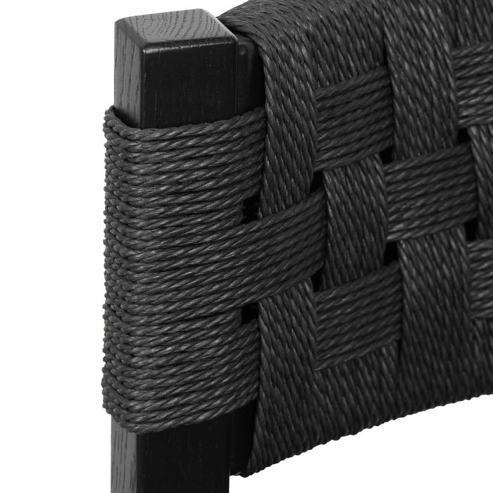 CBS8213-OW Rattan Bar Stool - Black