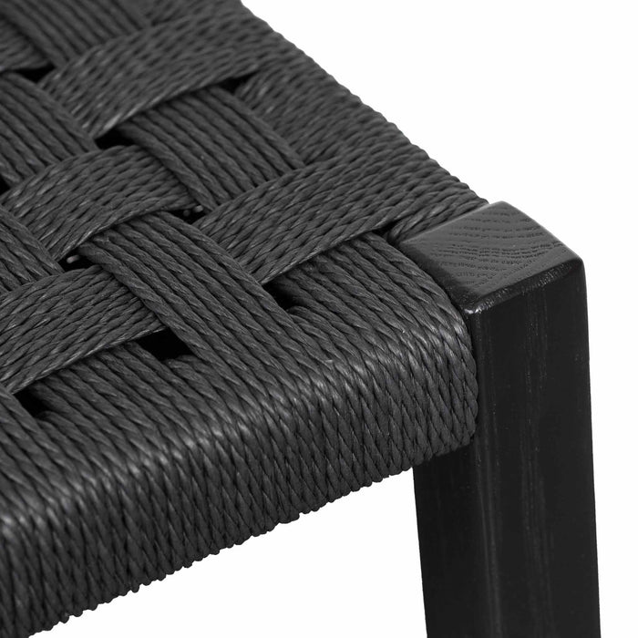 CBS8213-OW Rattan Bar Stool - Black