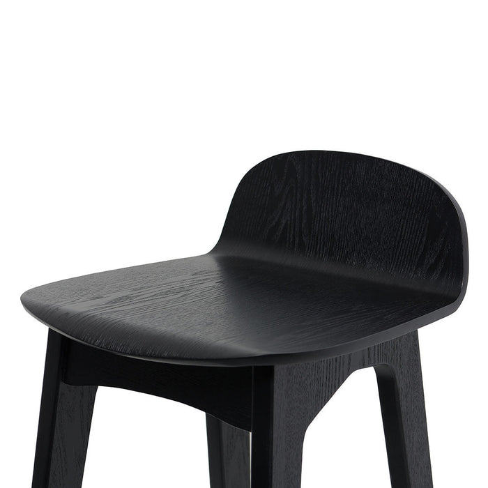 CBS8249-DR 65cm Bar Stool - Full Black