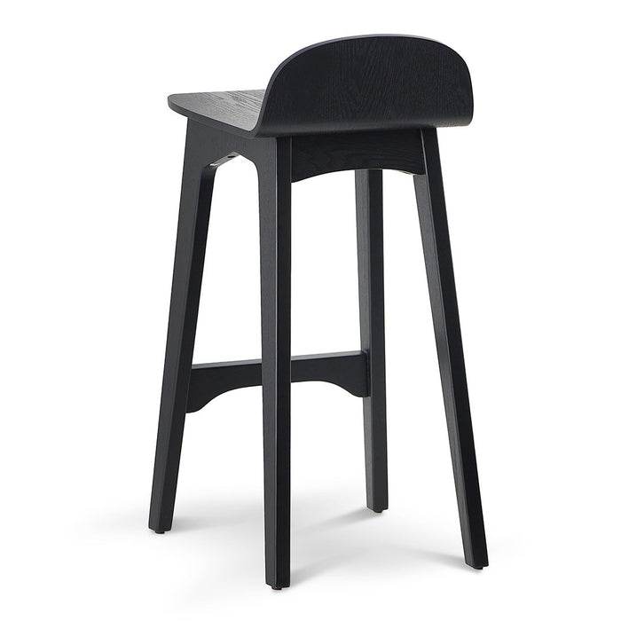 CBS8249-DR 65cm Bar Stool - Full Black