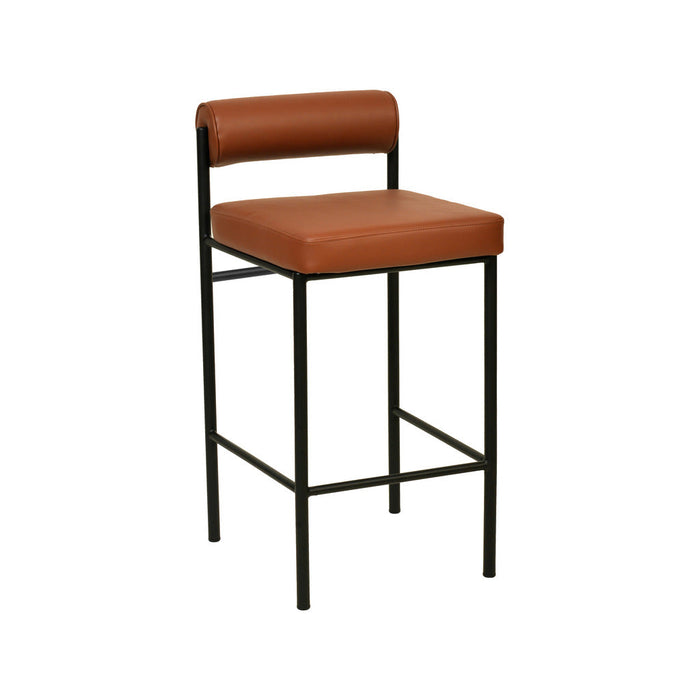 CBS8418-FH 65cm Fabric Bar Stool - Brown (Set of 2)