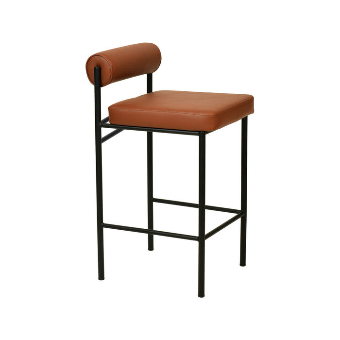 CBS8418-FH 65cm Fabric Bar Stool - Brown (Set of 2)