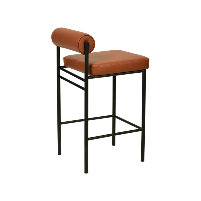 CBS8418-FH 65cm Fabric Bar Stool - Brown (Set of 2)