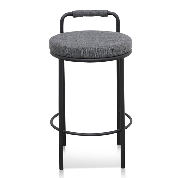 CBS8460-FHx2 65cm Bar Stool - Charcoal Grey (Set of 2)