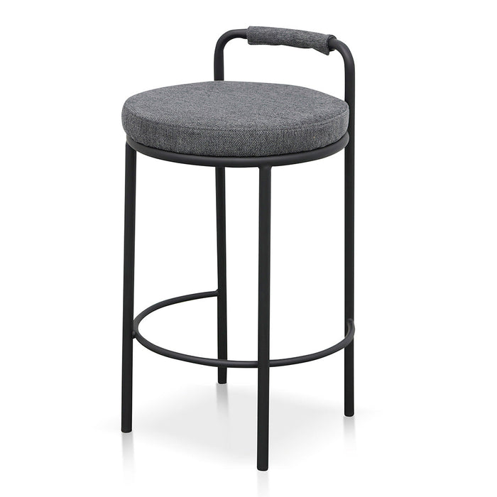 CBS8460-FHx2 65cm Bar Stool - Charcoal Grey (Set of 2)