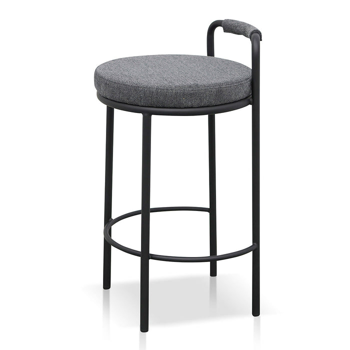 CBS8460-FHx2 65cm Bar Stool - Charcoal Grey (Set of 2)