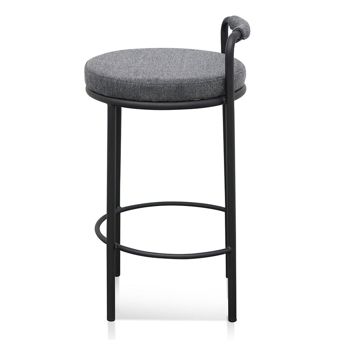 CBS8460-FHx2 65cm Bar Stool - Charcoal Grey (Set of 2)