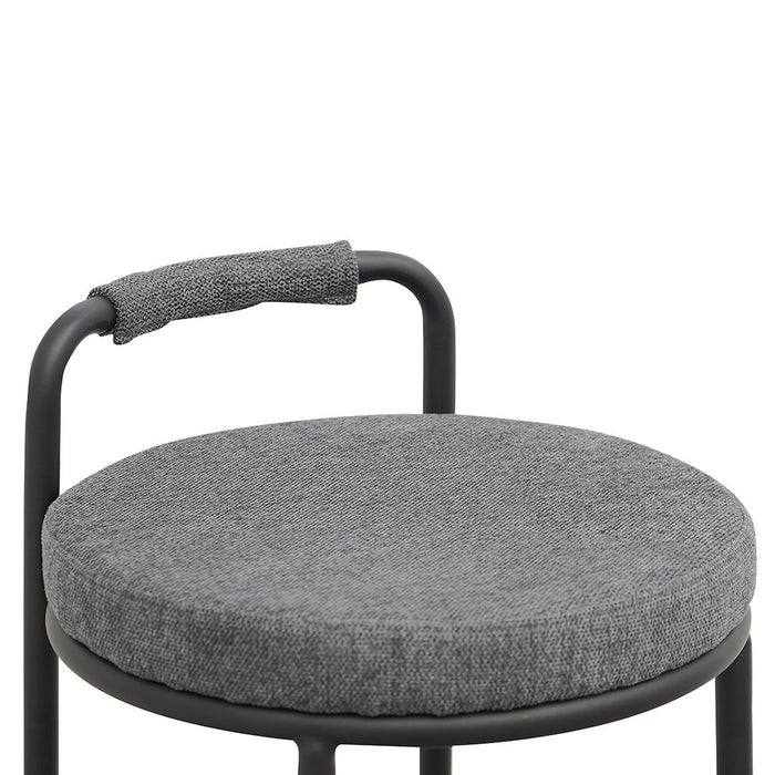 CBS8460-FHx2 65cm Bar Stool - Charcoal Grey (Set of 2)