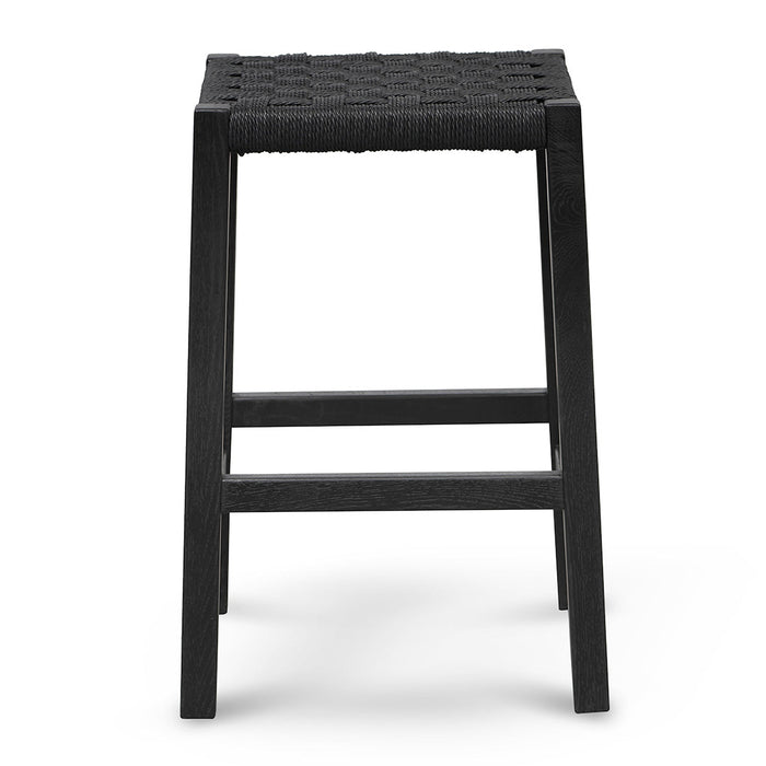 CBS8507-OW 65cm Rattan Bar Stool - Full Black