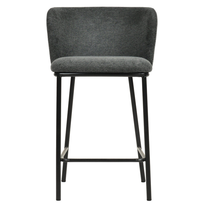 CBS8601-FHx2 65cm Bar Stool - Charcoal Grey (Set of 2)