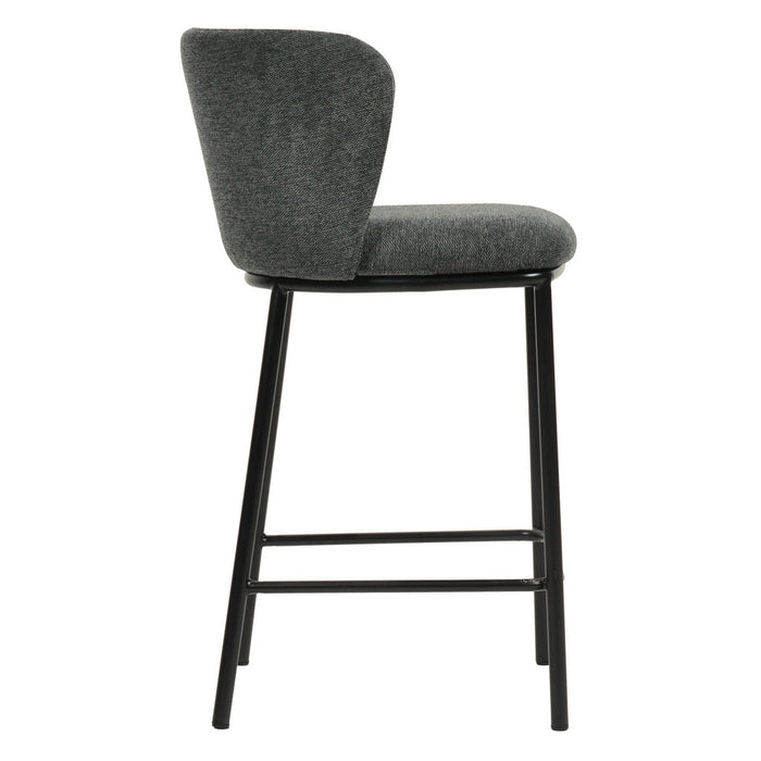 CBS8601-FHx2 65cm Bar Stool - Charcoal Grey (Set of 2)