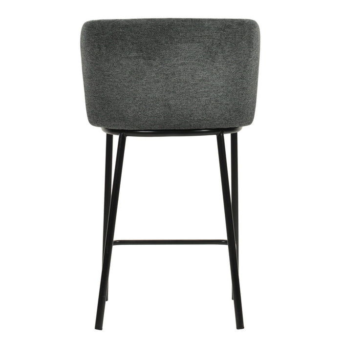 CBS8601-FHx2 65cm Bar Stool - Charcoal Grey (Set of 2)