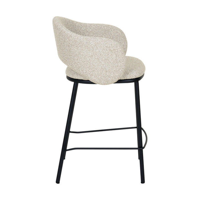 CBS8605-FHx2 65cm Black Bar Stool - Clay Grey (Set of 2)