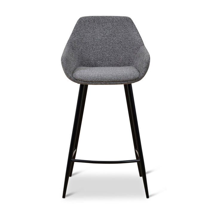 CBS8633-SE - 68cm Fabric Bar Stool - Spec Charcoal - (Set of 2)