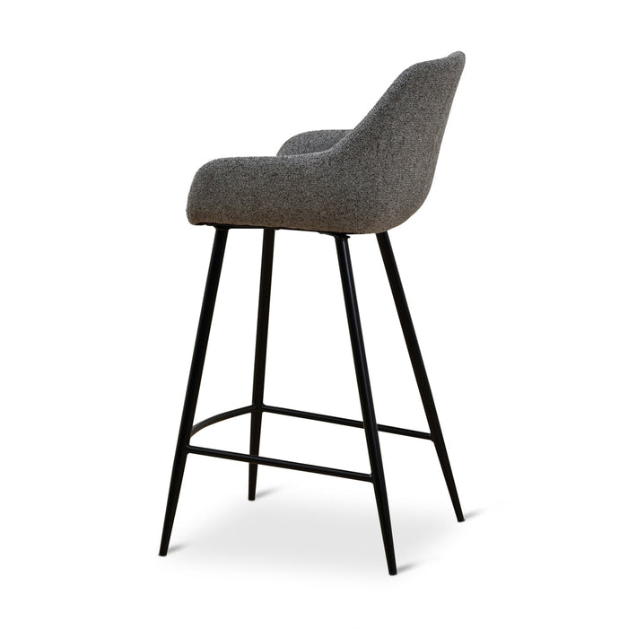 CBS8633-SE - 68cm Fabric Bar Stool - Spec Charcoal - (Set of 2)