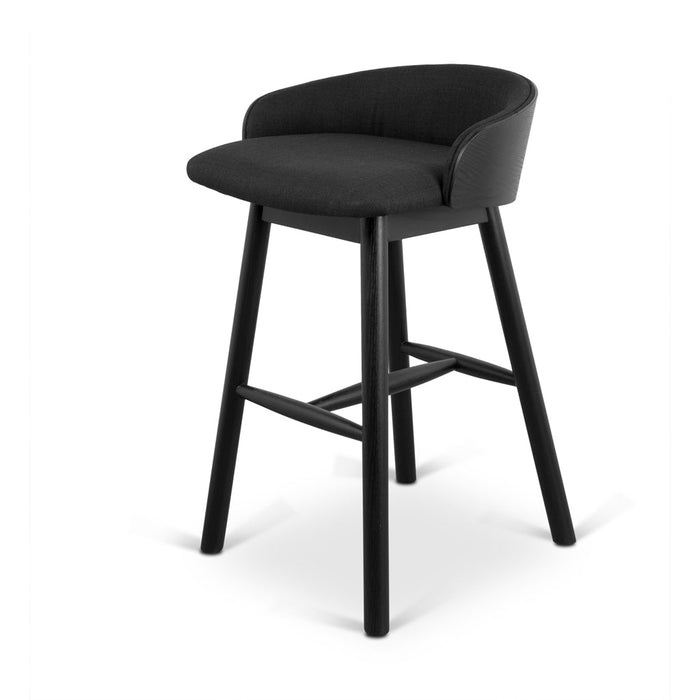 CBS8687-DR 65cm Bar Stool - Full Black