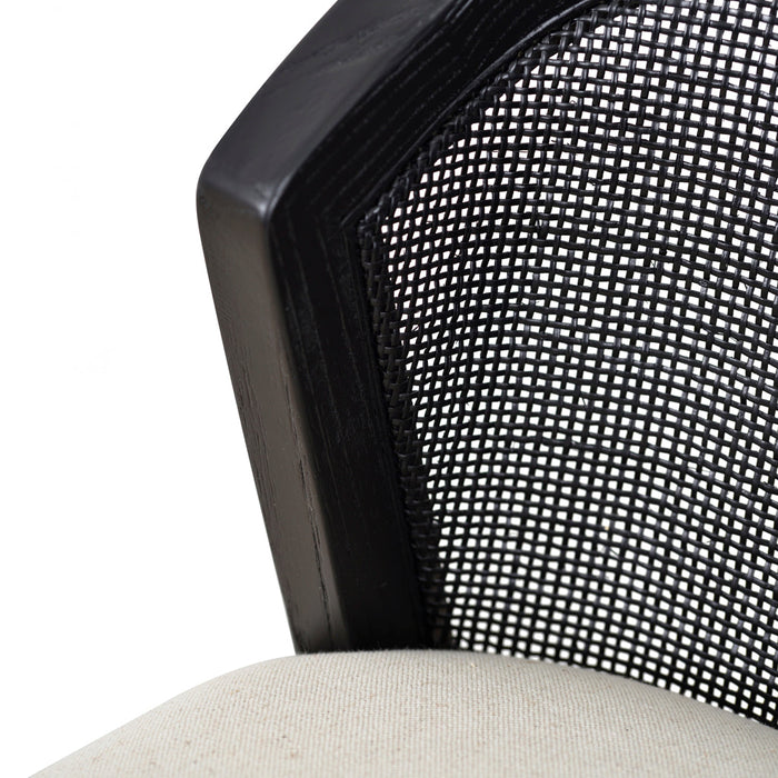 Margie Black Elm Barstool - Dawn Beige