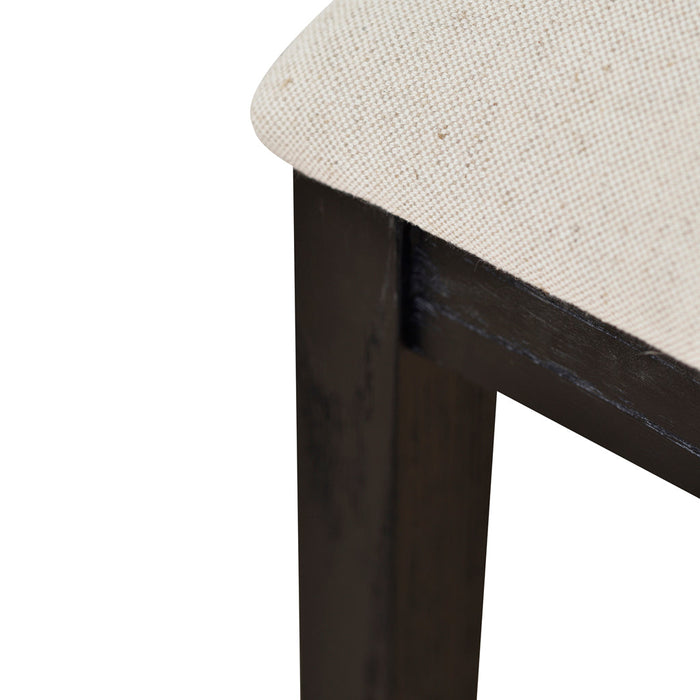 Margie Black Elm Barstool - Dawn Beige