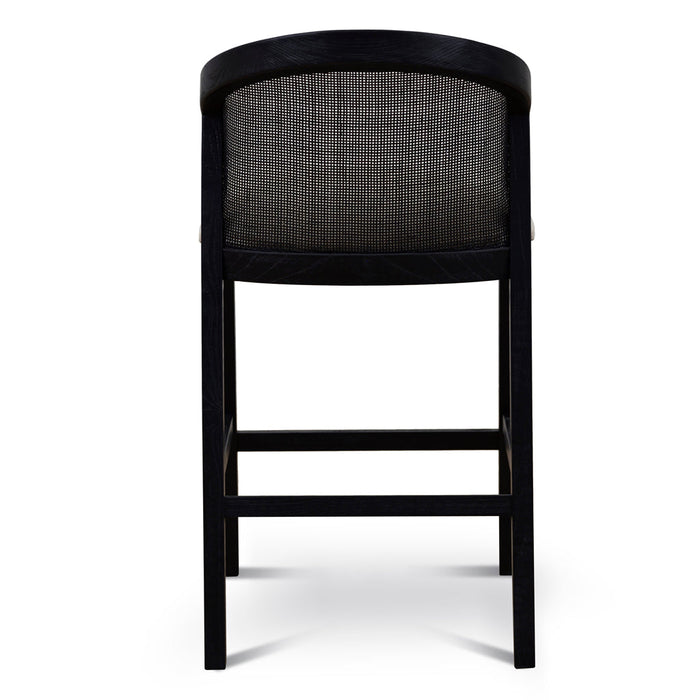 Margie Black Elm Barstool - Dawn Beige