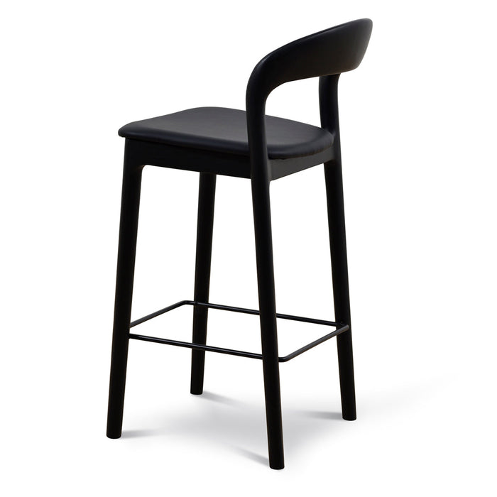 CBS8814-SD 65cm Bar Stool - Full Black (Set of 2)