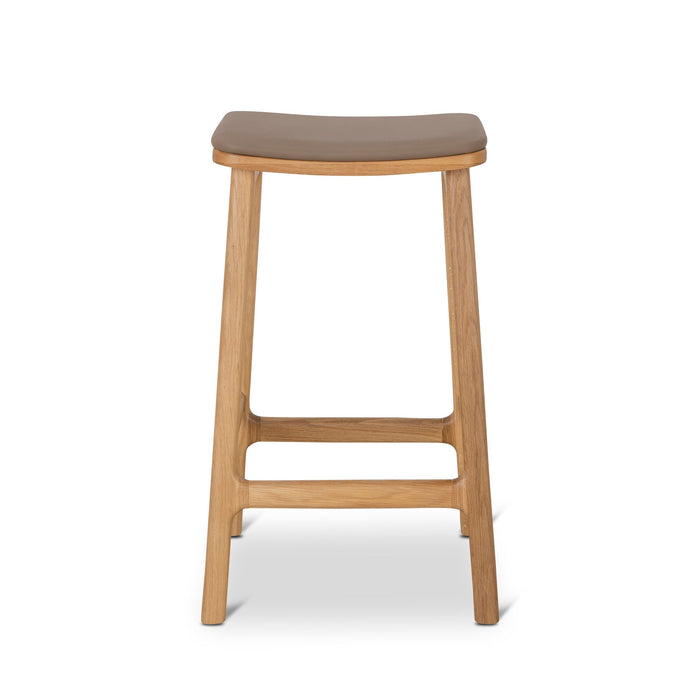 CBS8867-OW 67cm Natural Bar Stool - Mocha Brown